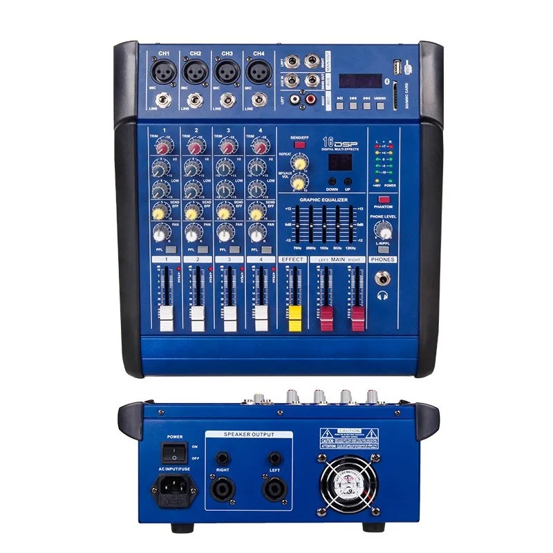 Karaoke Amplifier Mixer Bluetooth - Wzmacniacz mocy Profesjonalny DJ Bluetooth Karaoke