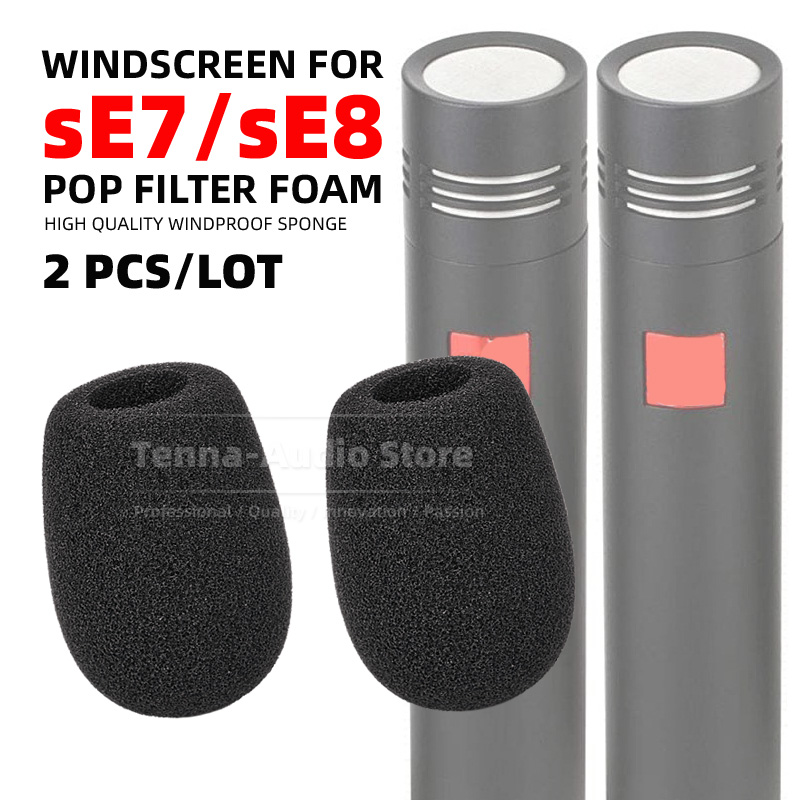 Microphone Pop Filter Foam Windscreen - Kompatybilny z modelami SE 7, SE