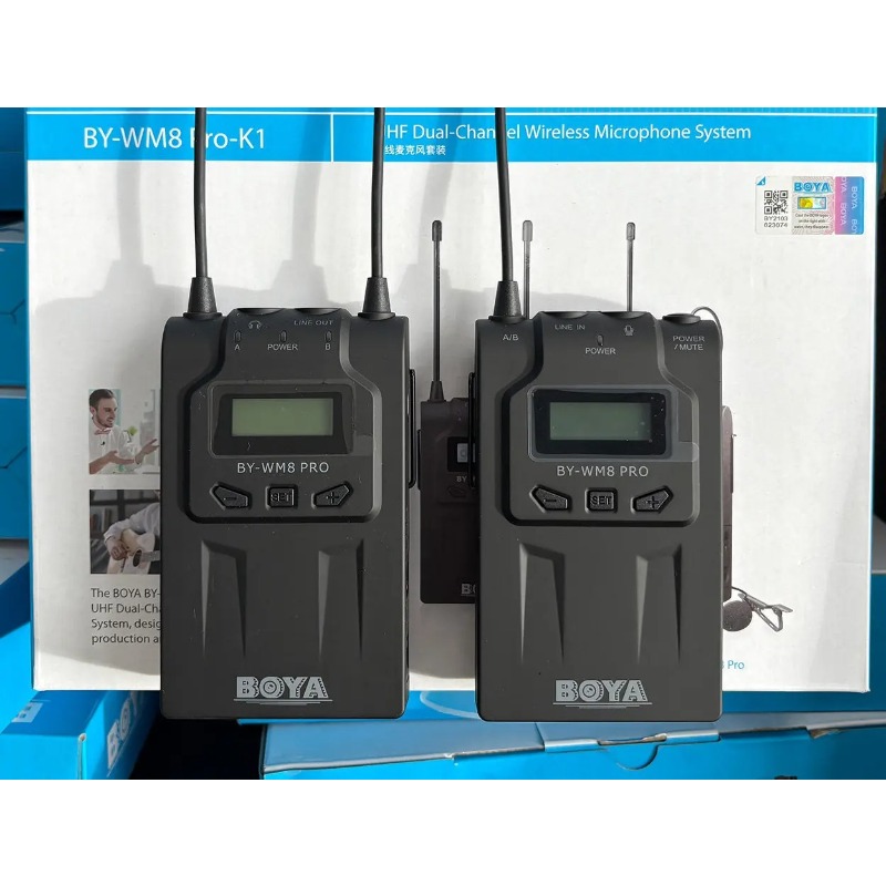 Wireless Lavalier Microphone Dual Receiver - 1 sztuka pasująca do bezprzewodowego mikrofonu