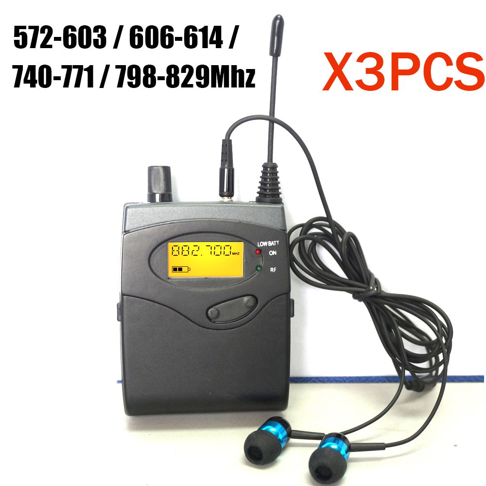 Wireless Lavalier Microphone Dual Receiver - Leicozic 3 sztuk odbiorniki BK2050 SR2050