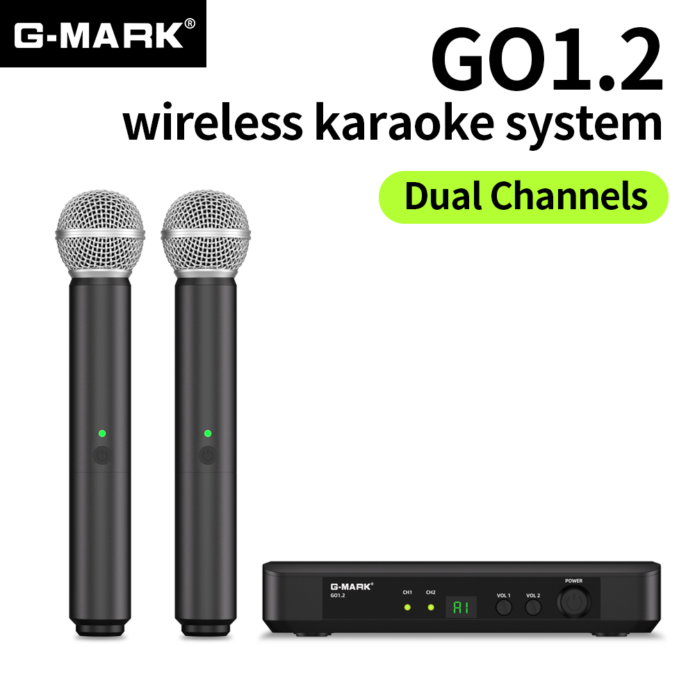 Rechargeable Wireless Mic Lithium Battery - Mikrofon bezprzewodowy G-MARK Nagrywanie UHF Uniwersalny
