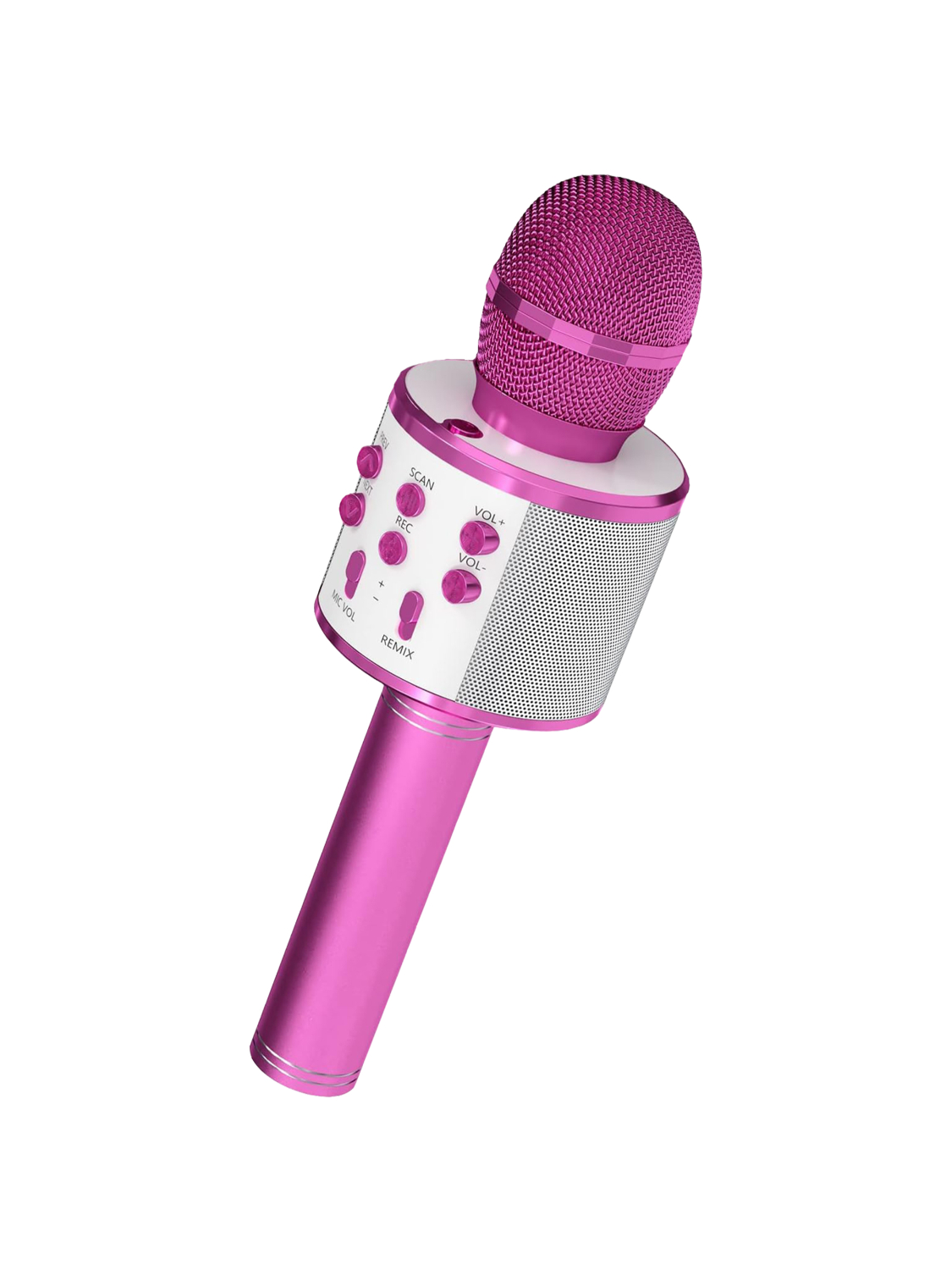 Bluetooth Karaoke Microphone Handheld - Bezprzewodowy mikrofon karaoke z 5 przystawkami,