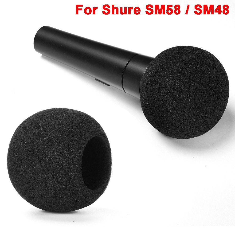 Microphone Pop Filter Foam Windscreen - Wymienna osłona mikrofonu z gąbką flokowaną,