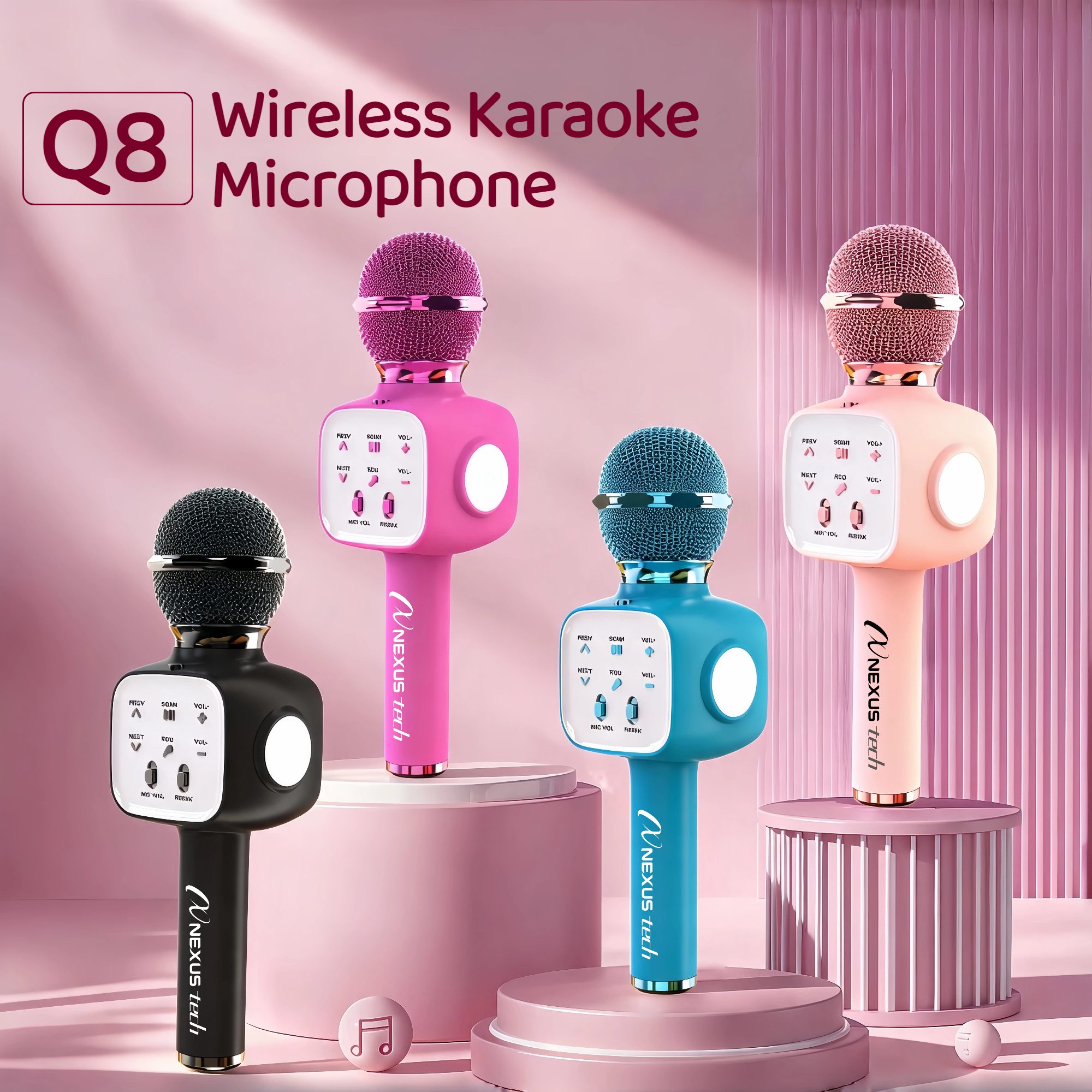 Bluetooth Karaoke Microphone Handheld - Halloween Premium – bezprzewodowa maszyna do