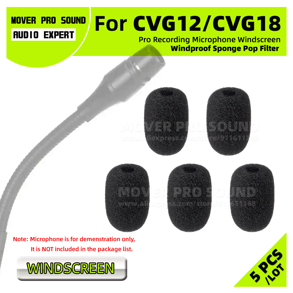 Microphone Pop Filter Foam Windscreen - SnapVox Kompatybilny z SHURE CVG12 CVG18