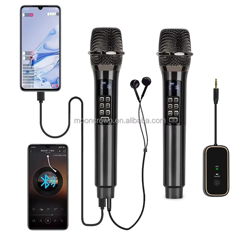 Bluetooth Karaoke Microphone Handheld - BOLRZO – bezprzewodowy mikrofon dynamiczny do