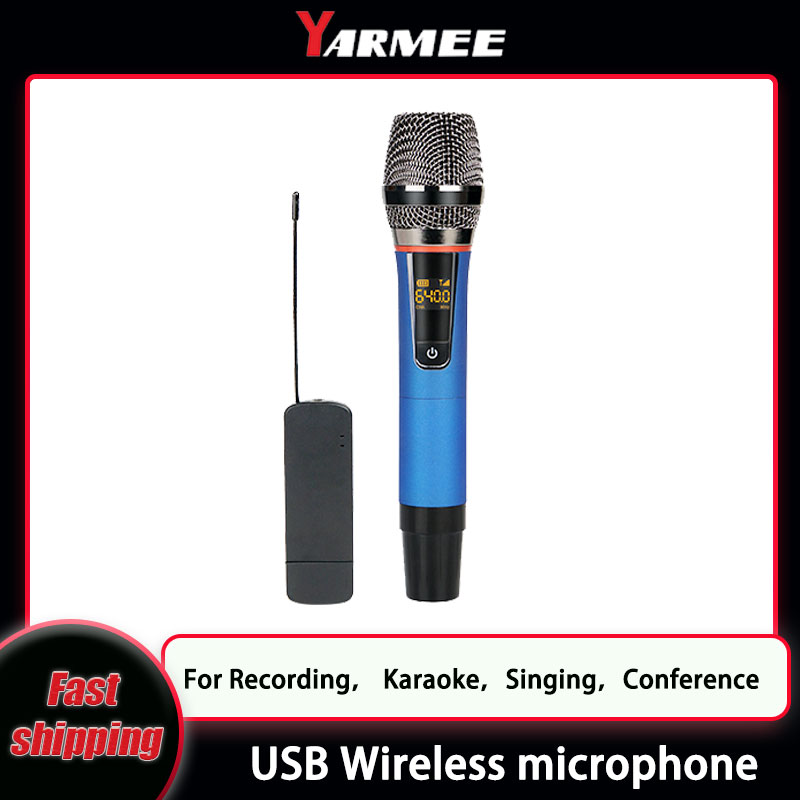 Rechargeable Wireless Mic Lithium Battery - YARMEE profesjonalny mikrofon bezprzewodowy USB ręczny