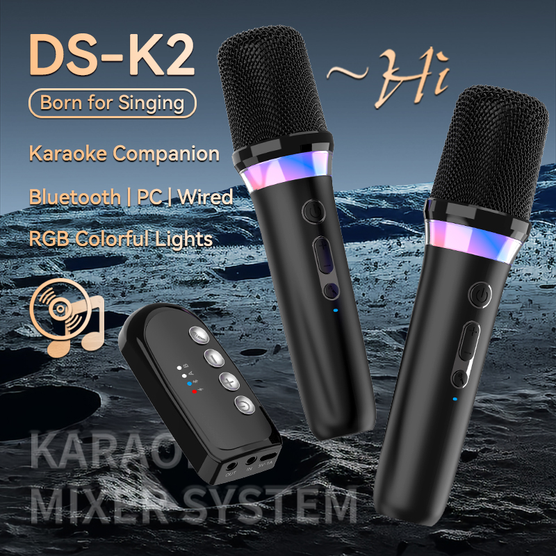 Karaoke Amplifier Mixer Bluetooth - Karaoke Companion mikrofon bezprzewodowy dynamiczny system