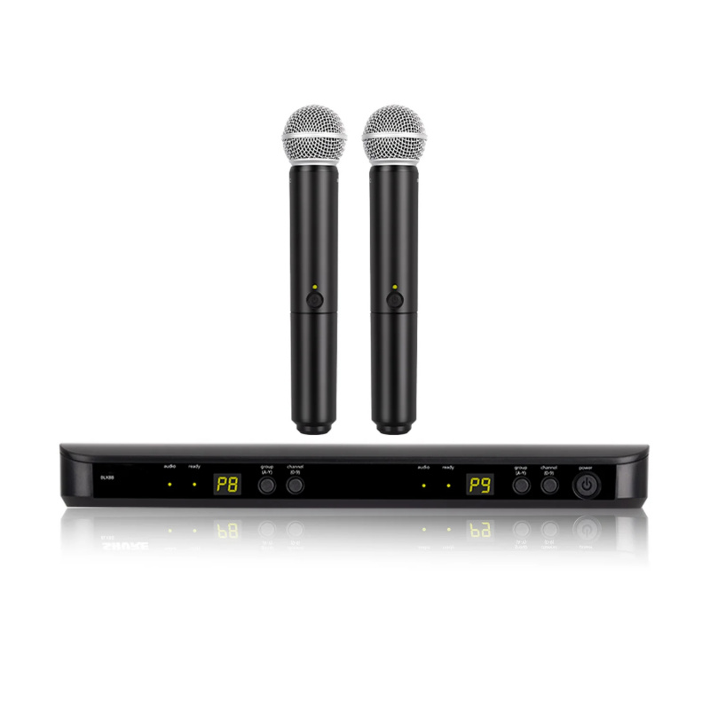 Uhf Wireless Microphone System Dual Channel - Dwukanałowy bezprzewodowy system mikrofonów dynamicznych UHF