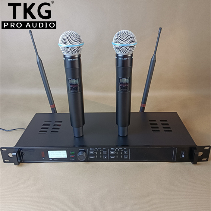 Uhf Wireless Microphone System Dual Channel - 635-668nhz ULXD4D prawdziwa różnorodność uhf performance