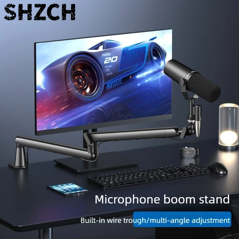 Stojak na mikrofon do transmis – Microphone Stand Boom Arm Floor recenzja i cena