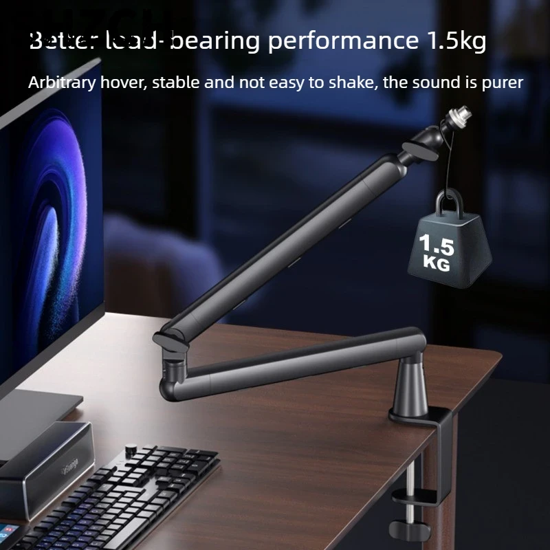 Stojak na mikrofon do transmis – Microphone Stand Boom Arm Floor recenzja i cena