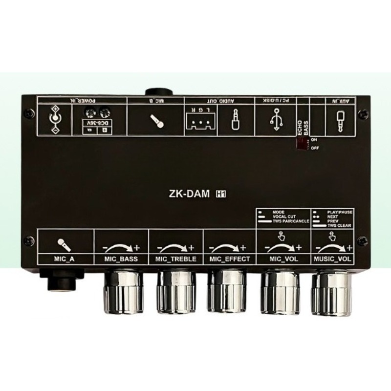 Płytka przedwzmacniacza audio  – Karaoke Amplifier Mixer Bluetooth recenzja i cena