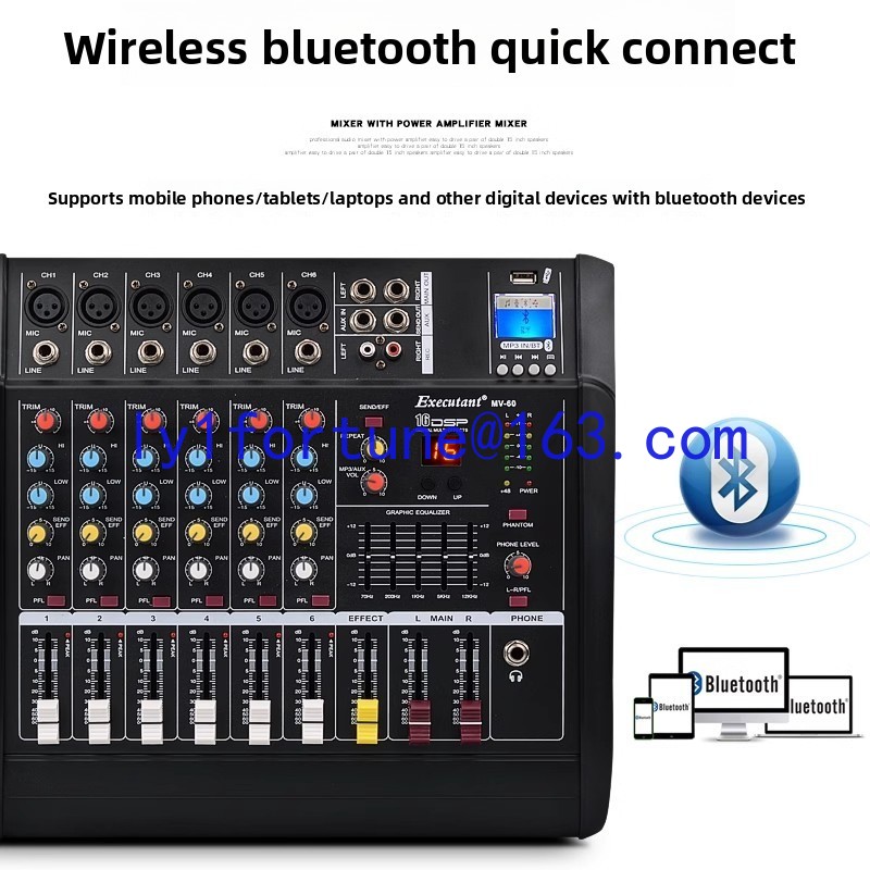Mikser z wzmacniaczem mocy USB – Karaoke Amplifier Mixer Bluetooth recenzja i cena